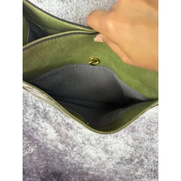 Leather Purse & Wallet Green Crossbody Tote bag Aztec Southwest Boho Tribal - Picture 6 of 16